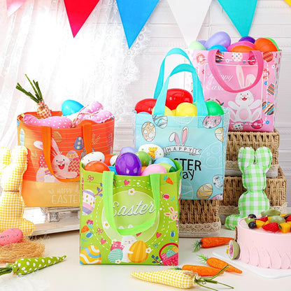 Reusable Non-Woven Easter Bags 18pcs Spring Party Supplies