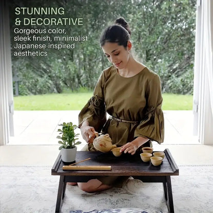 Meditation Table - Japanese Minimalist Altar Chabudai Coffee & Tea Low Floor Table