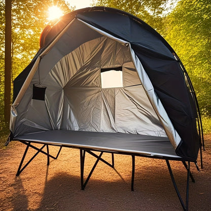 Military Off-Ground Single Tent Bed (2-in-1)