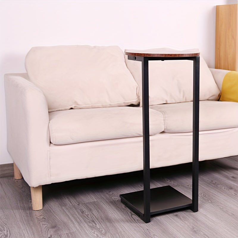 Double-Layer Metal Frame Storage Side Table