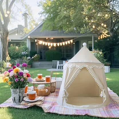 2-Person Canvas Yurt Tent with Glass Fiber Frame