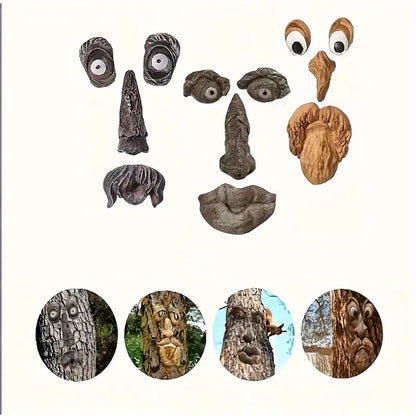 3Pcs Tree Faces - Tree Hugger Statues