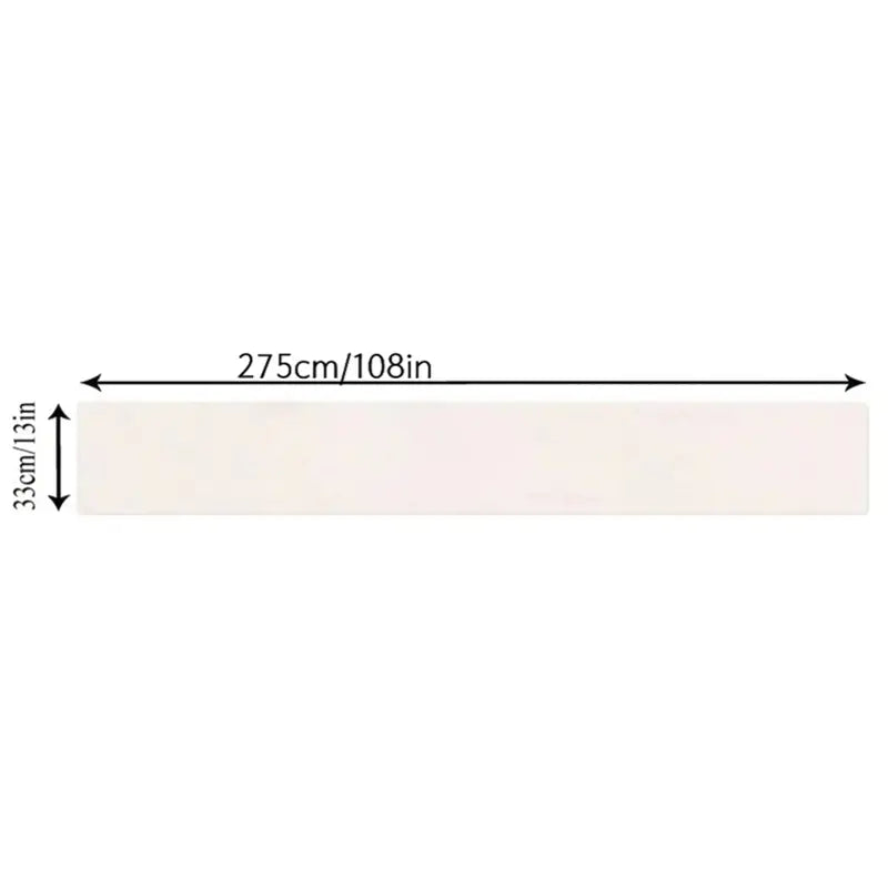 Eucalyptus Hearts & Leaves Printed Linen Table Runner(33.02*274.32cm)