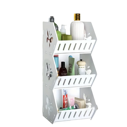 Vinyl Hanging Bathroom Storage Rack - Shelf Butterfly Large
