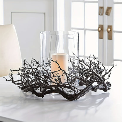 Halloween Wreath with Pre-Lit Black Art Deco