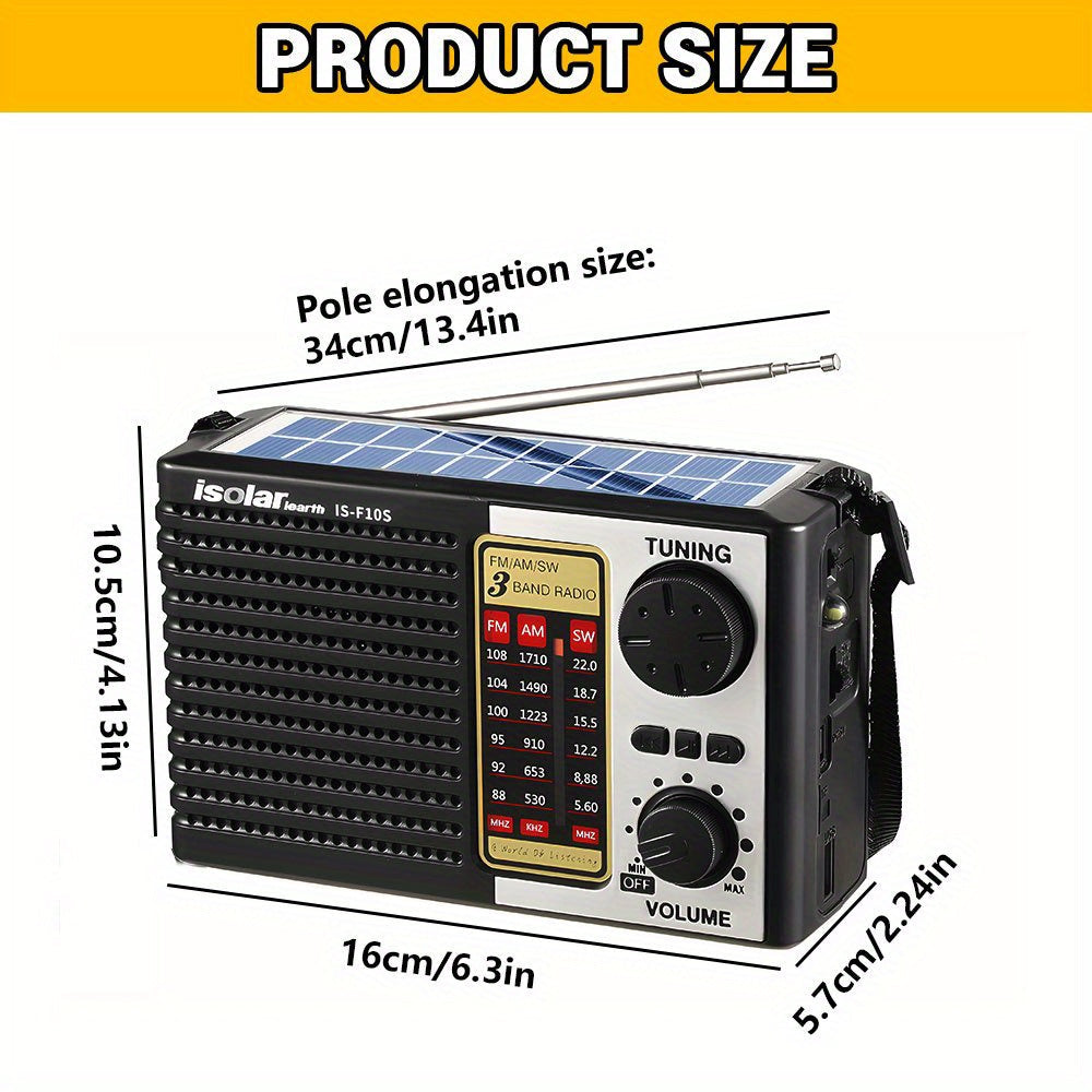 Solar Portable Radio with Digital Speaker