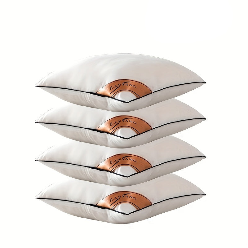 High-Rebound White Throw Pillows Set (4 pcs)