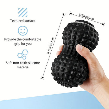 Vibrating Massage Ball for Pain Relief & Deep Tissue Myofascial Release(Black)