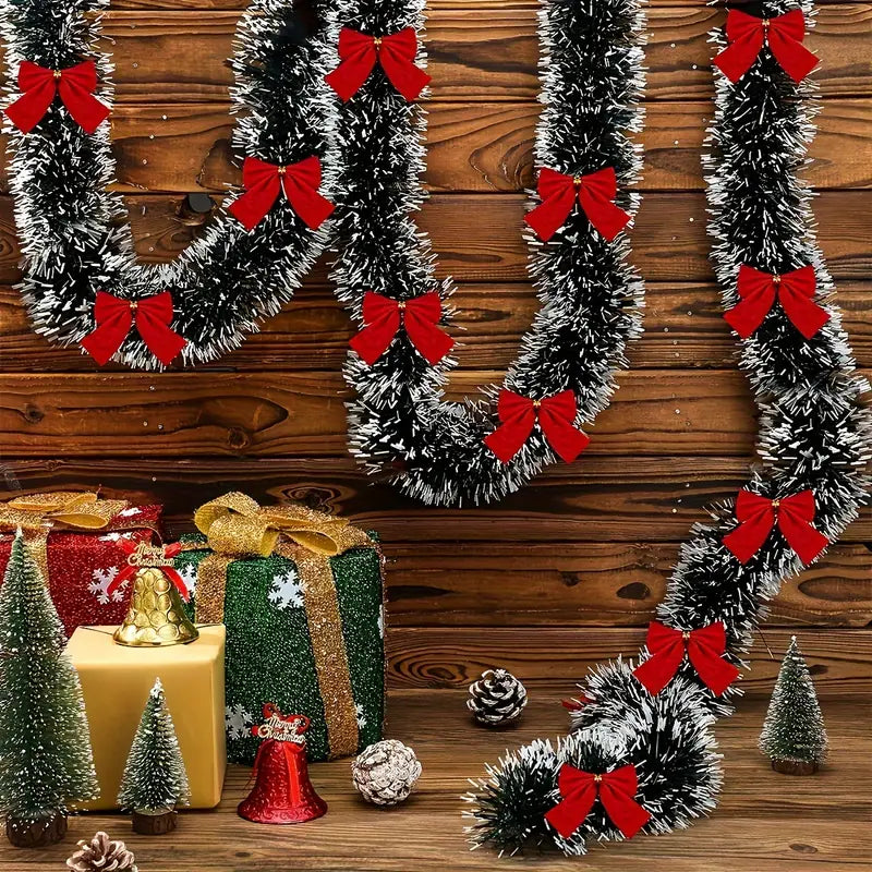 Sparkling Christmas Tinsel Garland - 179.83 cm | Festive Metallic Twist Decoration
