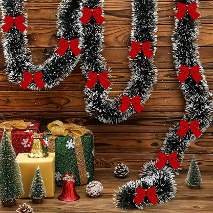 Sparkling Christmas Tinsel Garland - 179.83 cm | Festive Metallic Twist Decoration