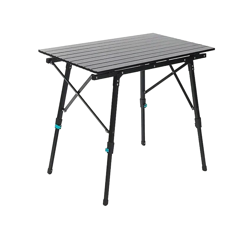 Adjustable Height Outdoor Aluminum Alloy Folding Table