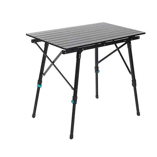 Adjustable Height Outdoor Aluminum Alloy Folding Table