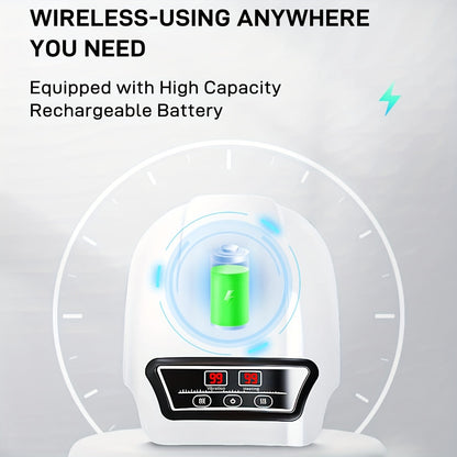 Rechargeable Knee Massager with Adjustable Temperature - White