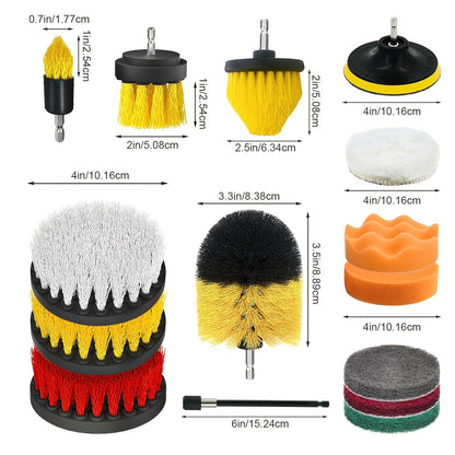 23-Piece Drill Brush Cleaning & Polishing Kit