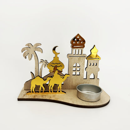 Islamic Ramadan Candle Holder Mosque Design Eid Decor