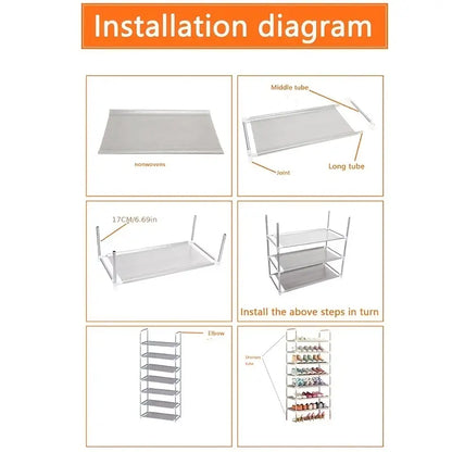The Multi-Layer Free Standing Shoe Rack brings organization to your shoe chaos