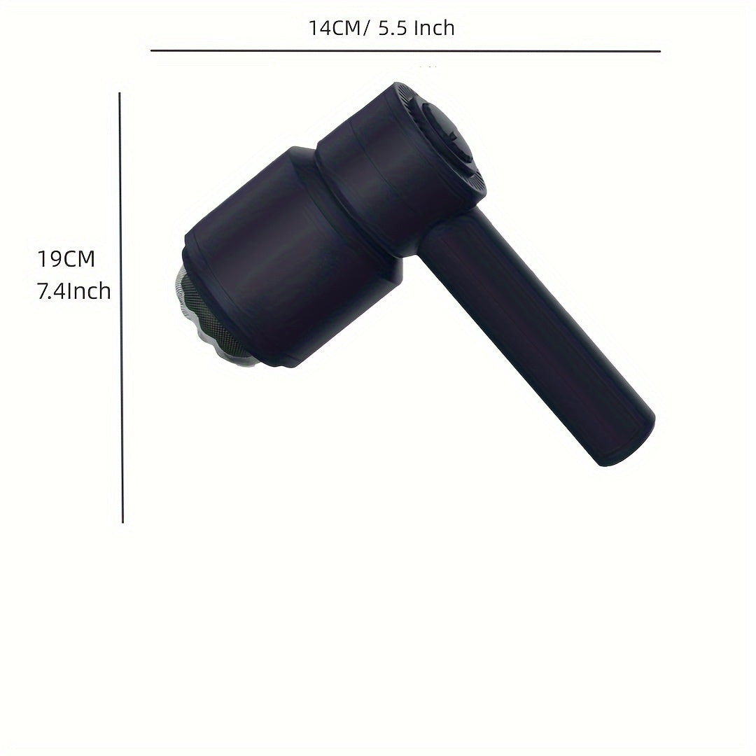 Cordless Handheld Body Massager with 5 Replaceable Heads(Black)