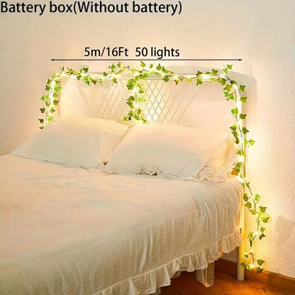 5m Artificial Leaf Flower Fairy String Lights