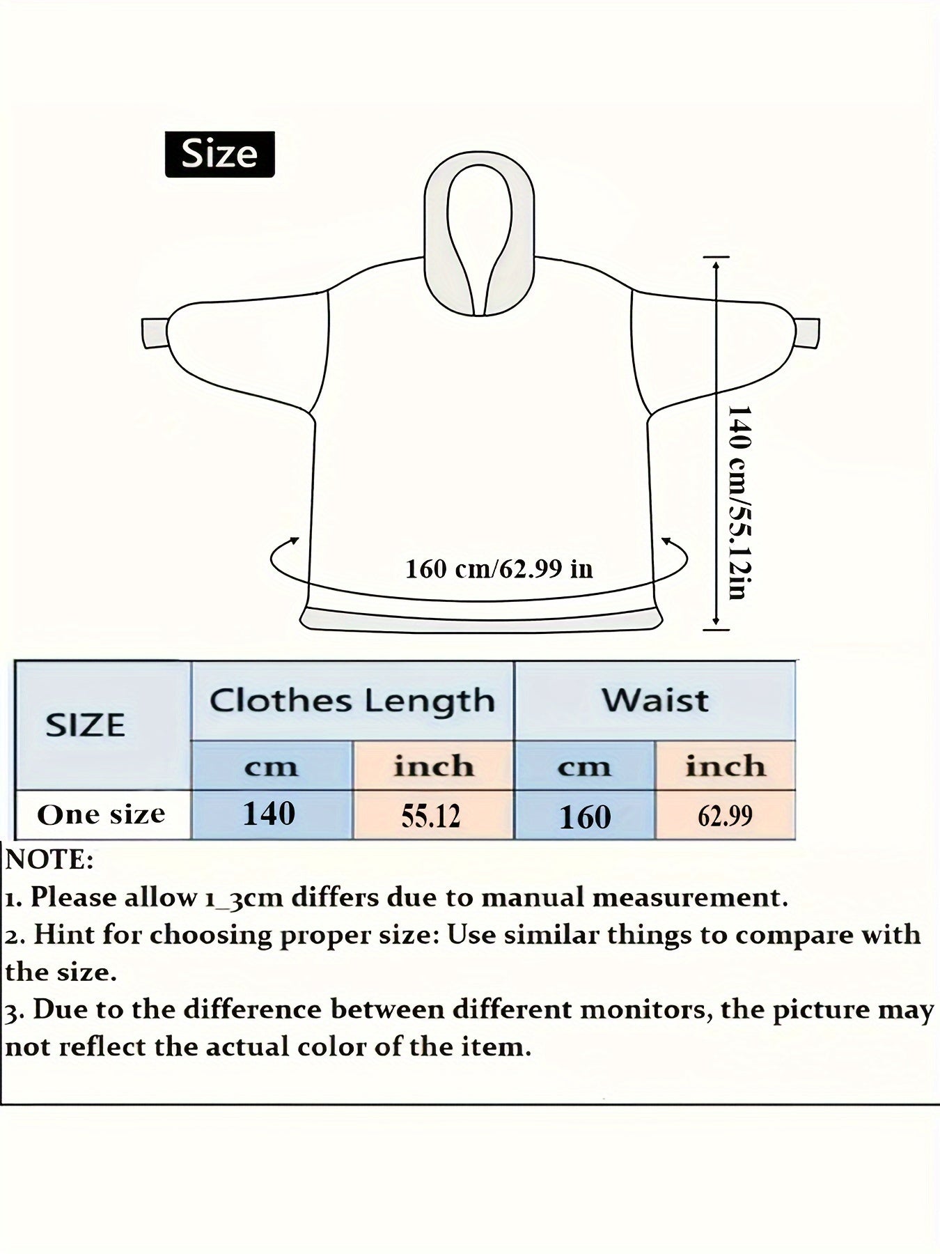 Winter Fleece Hooded Robe Navy Blue Blanket