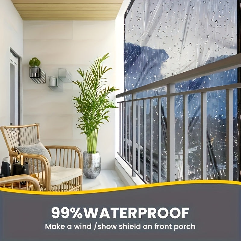 Transparent PVC Waterproof Tarpaulin for Outdoor Protection