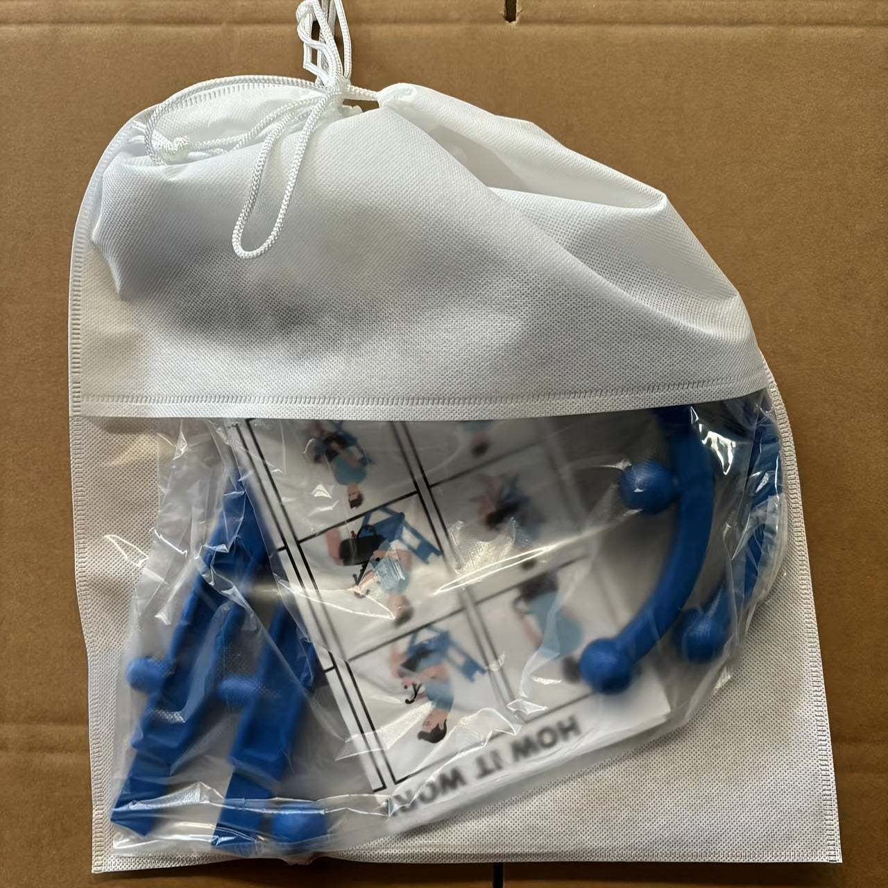 Lead-Free S-Shaped Hook Self-Massage Stick(Blue)