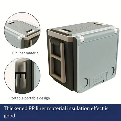 32L Portable Outdoor Cooler Box & Folding Table Chair Set