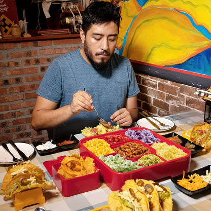 Taco Plate Set with 12 Holders