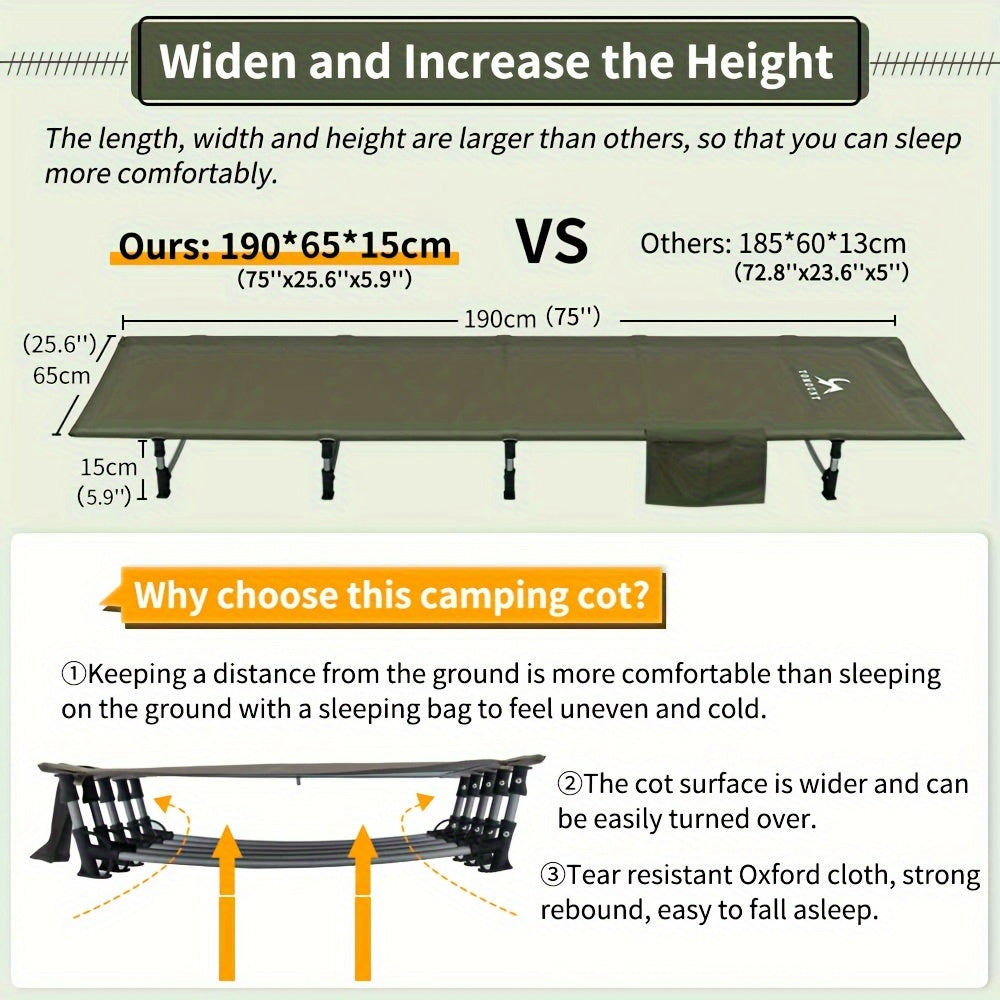 Camping Cot Heavy Duty Portable Bed