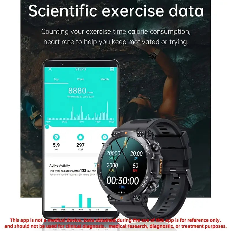 Round Smart Watch with 3.53cm Screen