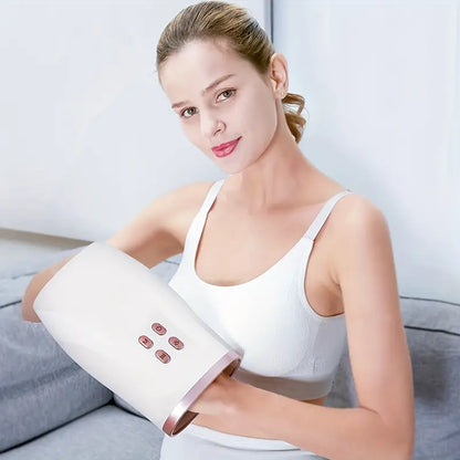 Heated Hand Massager - Soothing Heat Therapy (White)