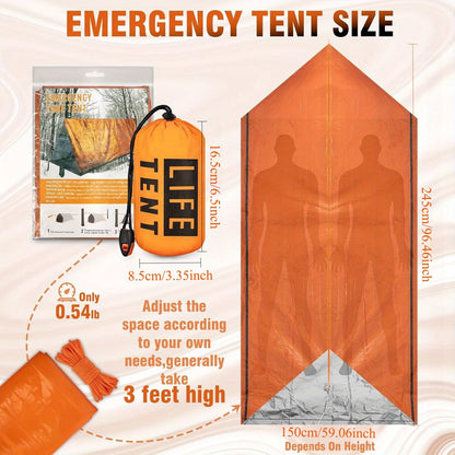 Survival Tent Kit for Outdoor Camping