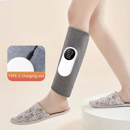 Electric Leg Massager - Cordless Calf Air Compression Massager with Heat