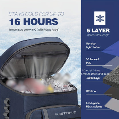 Insulated Sports Backpack 35-Can Blue