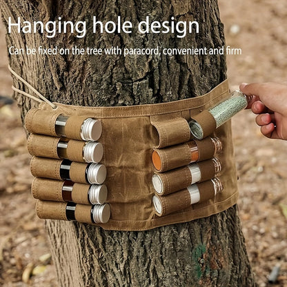 Portable Spice Jar Set with Canvas Bag (9pcs)