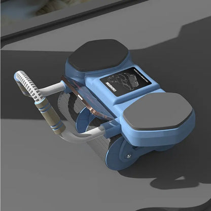 1pc Automatic Rebound Abdominal Roller - Portable 4-Wheel