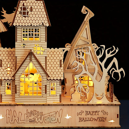 3D Wooden Halloween House Puzzle