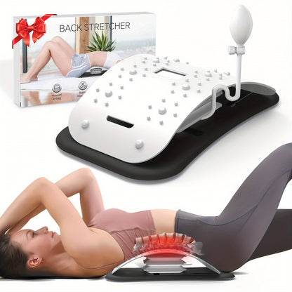 Back Stretcher & Massager - Relieve Sciatica & Fibromyalgia Pain(White)