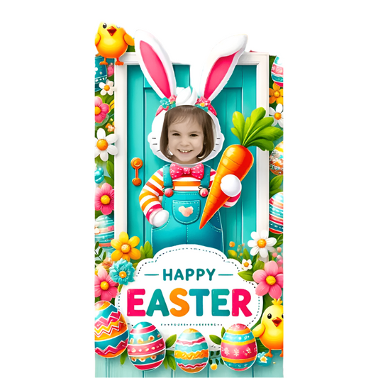 Easter Bunny Photo Backdrop Polyester