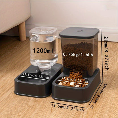 Water Dispensers Set for Cats & Dogs Automatic Pet Feeders
