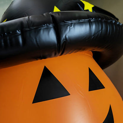 Giant PVC Halloween Pumpkin Lantern with Hat