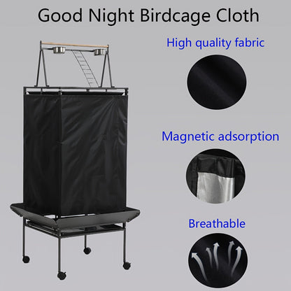 Magnetic Bird Cage Cover Windproof Warm Shield