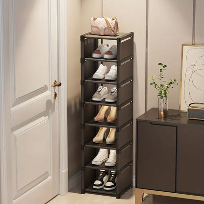 Step up your shoe storage with this space-saving tall rack