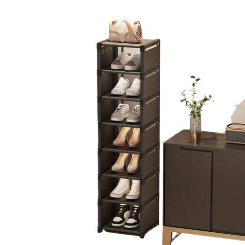 Step up your shoe storage with this space-saving tall rack