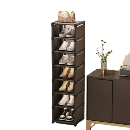 Step up your shoe storage with this space-saving tall rack