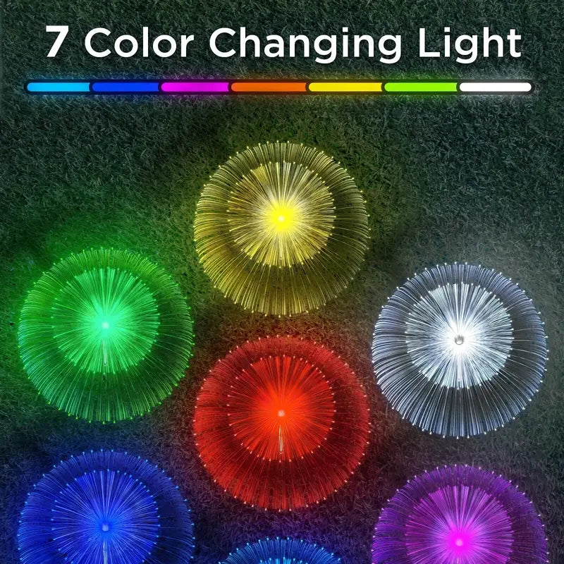 Sparkling Petals: 3-Piece Solar Flower Lights for a Waterproof Christmas Glow