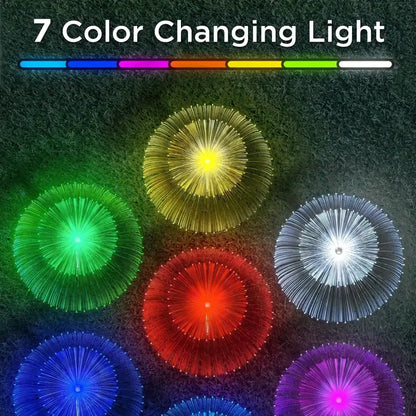 Sparkling Petals: 3-Piece Solar Flower Lights for a Waterproof Christmas Glow