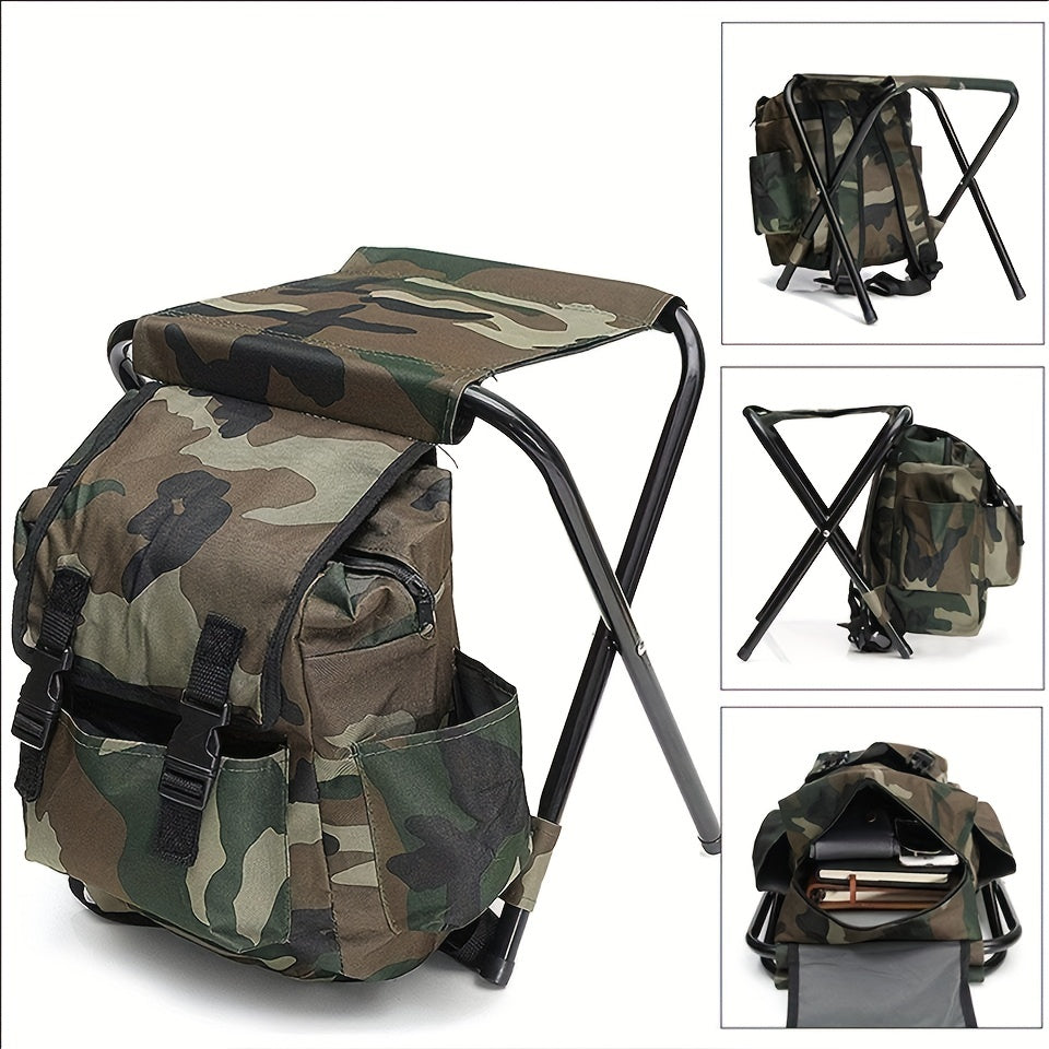 Camping Folding Chair with Backpack Picnic Bag