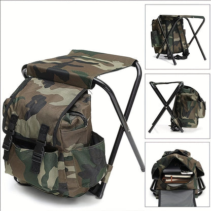 Camping Folding Chair with Backpack Picnic Bag
