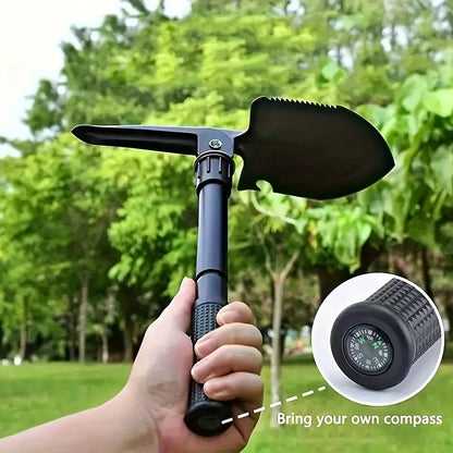 Lightweight Foldable Multi-Tool Steel Shovel for Outdoors