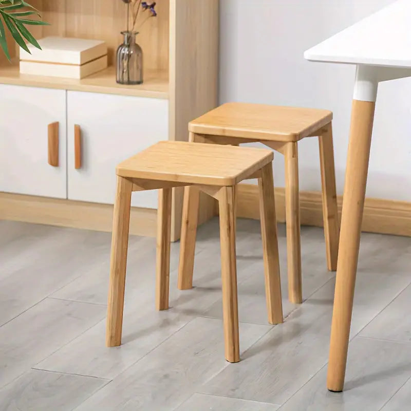 Eco-Friendly Bamboo Stool: Simplify Your Space with Style